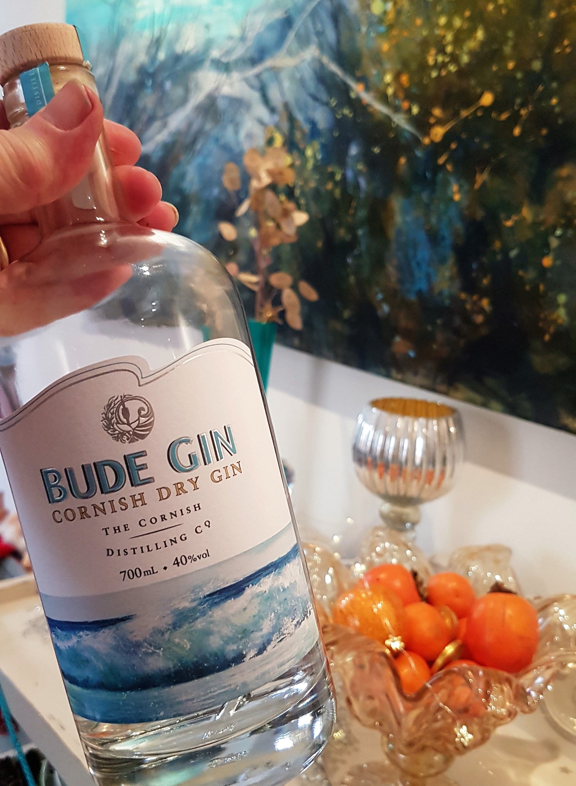 Bude Gin collaboration with artist Sue Read 