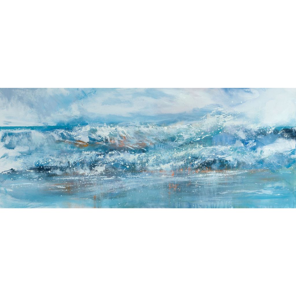 Waves breaking on the beach, Bude