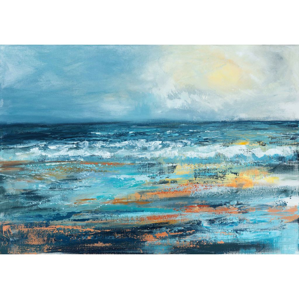 bright colours seascape north cornwall