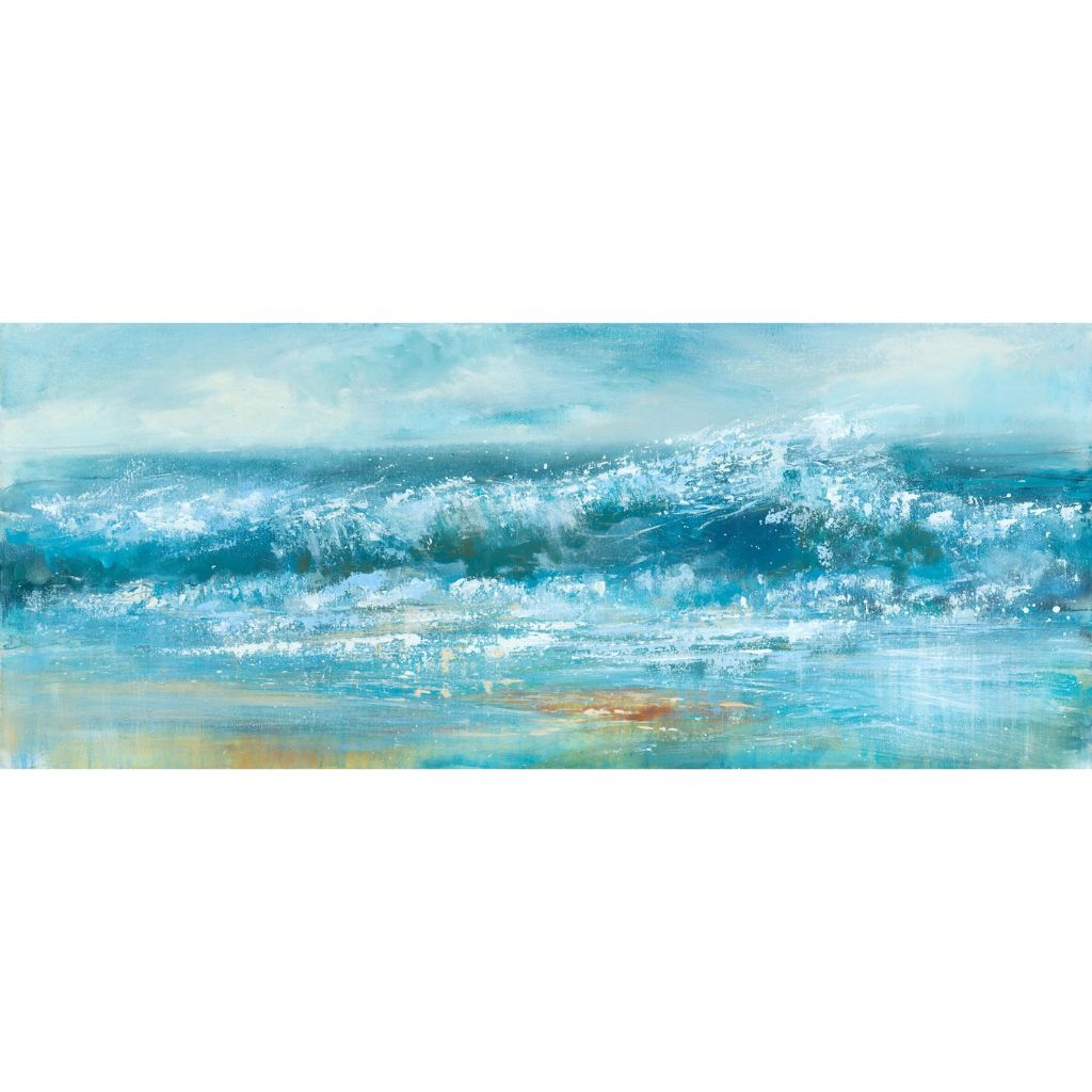 surf painting with windy seas