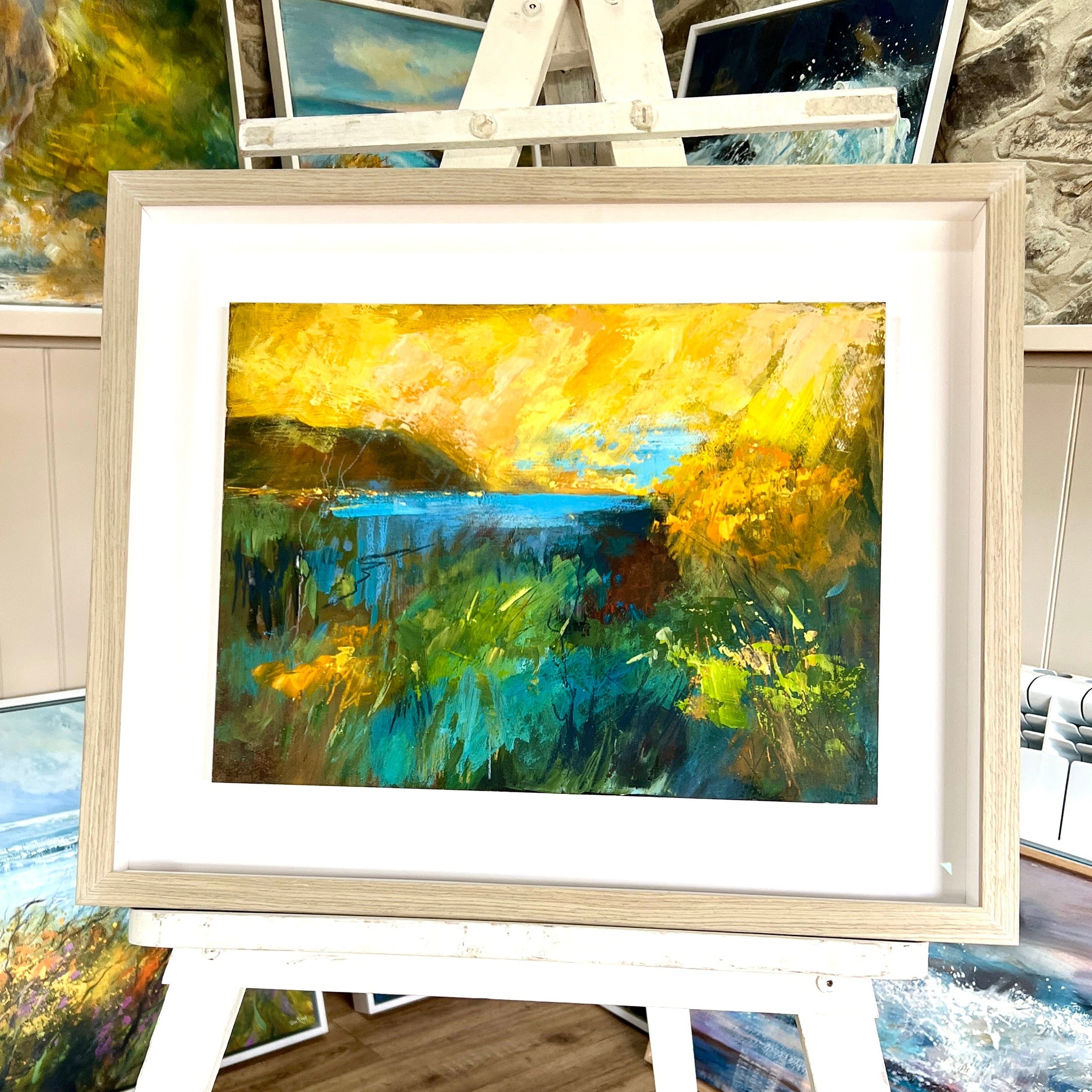 Impressionist art painting of coombe valley near Bude 